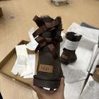 Ugg Classic Burnt Cedar Double Ribbon Bailey Bow Ii Womens Boots Sheepskin Us4-9