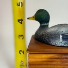 Vintage Hand Painted Wooden Mallard Duck Trinket Box Rustic Cabin Lodge Decor