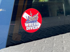 3 5  Decal Sticker Wreck Diver Shipwreck Scuba Diving Diver-down Dive Flag Usa