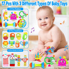Baby Rattles Toys For 0-6 Months  18 Pcs Infant Toys 0-3 Month Old Baby Boy Girl