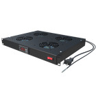 Tupavco 1u 19  Rack Mount Fan - 4 Fans Server Cooling System - Heat Monitor Disp