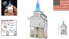Versatile Dual Torch Butane Lighter Insert     Refillable   Compact For All Needs