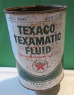 Texaco Texamatic Fluid Automatic Transmission Fluid Vintage Full Quart Oil Can