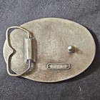 Vtg 1981 Indiana Metal Craft Usa Patriotic Shield Enamel Belt Buckle J-49