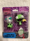 Invader Zim Pig Gir Figures Ballerina Red Blue Robot Taco   Hoodless Lot Of 3