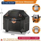 Bbq Gas Grill Cover Barbecue Waterproof Outdoor Heavy Duty Uv Protection 58 Inch