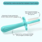 Double-sided Toothbrush  Baby Finger Brush  Bpas   Phthalate-free  Teal