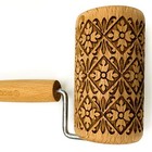 Stodola Engraved Mini Rolling Pin With Ornamental Pattern
