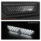 Rear Windshield With Light Compatible With Yamaha Wolverine Rmax4 1000 2021-2025