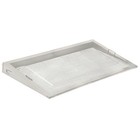 Hubert   Ice Display Riser Slanted Stainless Steel - 45 l X 21 w X 1 2 h