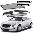Mesh Grille Fits 08-13 Cadillac Cts Black Stainless Steel Grill Insert 09 10 11