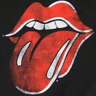 New  Vintage Distressed Rolling Stones Tongue Rock Concert T-shirt  black 
