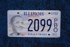 2009 Illinois Salutes President Barack Obama License Plate   2099