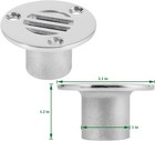 316 Stainless Steel 1  Boat Floor Deck Drain  pack Of 2 