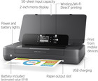 Officejet 200 Wireless Mobile Printer - Black  Battery Included  cz993a 