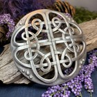 New Pewter Celtic Knot Brooch Scottish Irish Norse Ireland Tartan Plaid Pin