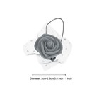Artificial Rose Flower Heads  Grey Mini Faux Flowers 0 8 Inch-1 Inch 144pcs