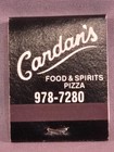 Vintage Cardan s Pizza Restaurant Matchbook Warren Michigan Advertising Full