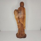 Signed Bob Boomer 17 5  Wood Carving Sculpture Native American Woman Bowl  087
