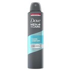 12 Packs Of Dove Men care Clean Comfort Deodorant Spray 150 Anti Perspirant