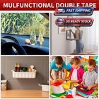 Double Sided Tape Heavy Duty     2 Rolls Adhesive Tape  19 68ft Strong Double Side