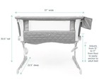Baby Delight Beside Me Dreamer Somni Deluxe Bassinet And Beside Sleeper Grey