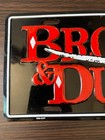 Brooks And Dunn License Plate Car Tag Long Horn Skull Metal Stamped Sign