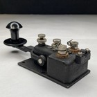 Ww2 Wwii Navy Cmi-26003a Telegraph Morse Code Key Black Crinkle Paint Us Anchor