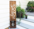 Farmhouse Cow Home Sweet Home Stencil For Painting Large Pattern On Wood Wall  
