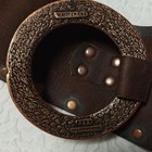 Leatherock Wide Brown New Leather Studded Belt  Buckle Brass M 34-35 Usa