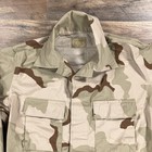 Military Jacket Mens Medium Beige Desert Camo Long Sleeve Combat