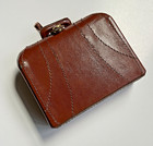 Vintage Suitcase Shaped Address Book Brown Leather Snap Closure New Cute 3 5 