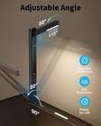 Laptop Table W  Led Light Adjustable Bed Desk With Book Stand For Reading Black