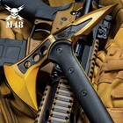 M48 Gold Survival Tomahawk Tactical Throwing Axe With Sheath Hatchet