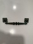 Vintage Henry Link Faux Bamboo Dresser Handle Drop Bail Pull 6  Regency Bali Hai