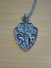 St  Michael Shield Medallion Warrior Guardian Jewelry Angel Pendant Necklace