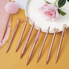 8pcs Ballpoint Pens Set Metal Crystal Diamond Pen Glitter For Journaling Pen