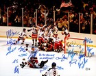 1980 Usa Miracle On Ice Team Signed 16x20  do You Believe  18 Sigs Bas Witness
