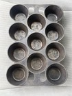 Vtg  Griswold  10  948  Muffin Pan  Cast Iron Eleven Pop Up Cups Usa Erie Pa 