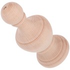 Unfinished Wooden Post Cap For Home Stair Railing Decorative Round Finial