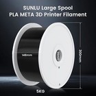 Sunlu 5kg Spool Abs Pla Pla  Petg 3d Printer Filament 1 75mm Pla Black White 5kg
