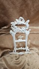 Ornate Table Cast Iron Easel Picture Frame Plate Holder Display Stand 15 In 