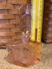 5 5 Czech Marked Perfume Bottle Czechoslovakia Pink Art Deco Vintage