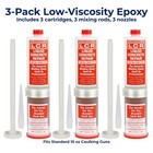 3-pack Injection Epoxy Cartridges     Concrete Crack Repair   Cbgsourcing    Polygem