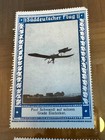 Compl  Set 12 Cinderella Poster Stamp Zeppelin Aircraft South German Flight 1913
