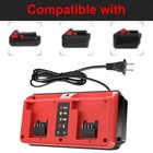 18v Dual Bay Simultaneous Charger For Milwaukee 18v M18 Battery 48-11-1850