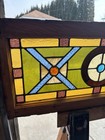   Antique Stained Glass Transom Window 2 Of 2   32 X 13 75 Architectural Salvage