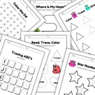 Kids Monsters Printable Activity Book   Learning Activity Worksheets