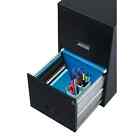 Space Solutions 18  Deep 2 Drawer Letter Width Vertical File Cabinet  Black