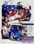 Dale Earnhardt Sr  Signed Cardstock 8x10 Artwork Photo - Jsa Cert S08892